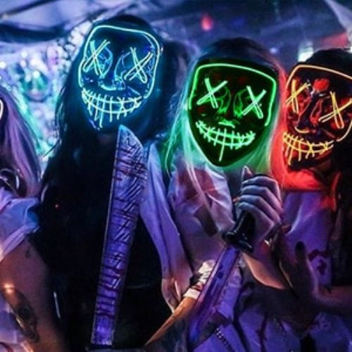 Masque d'Halloween LED