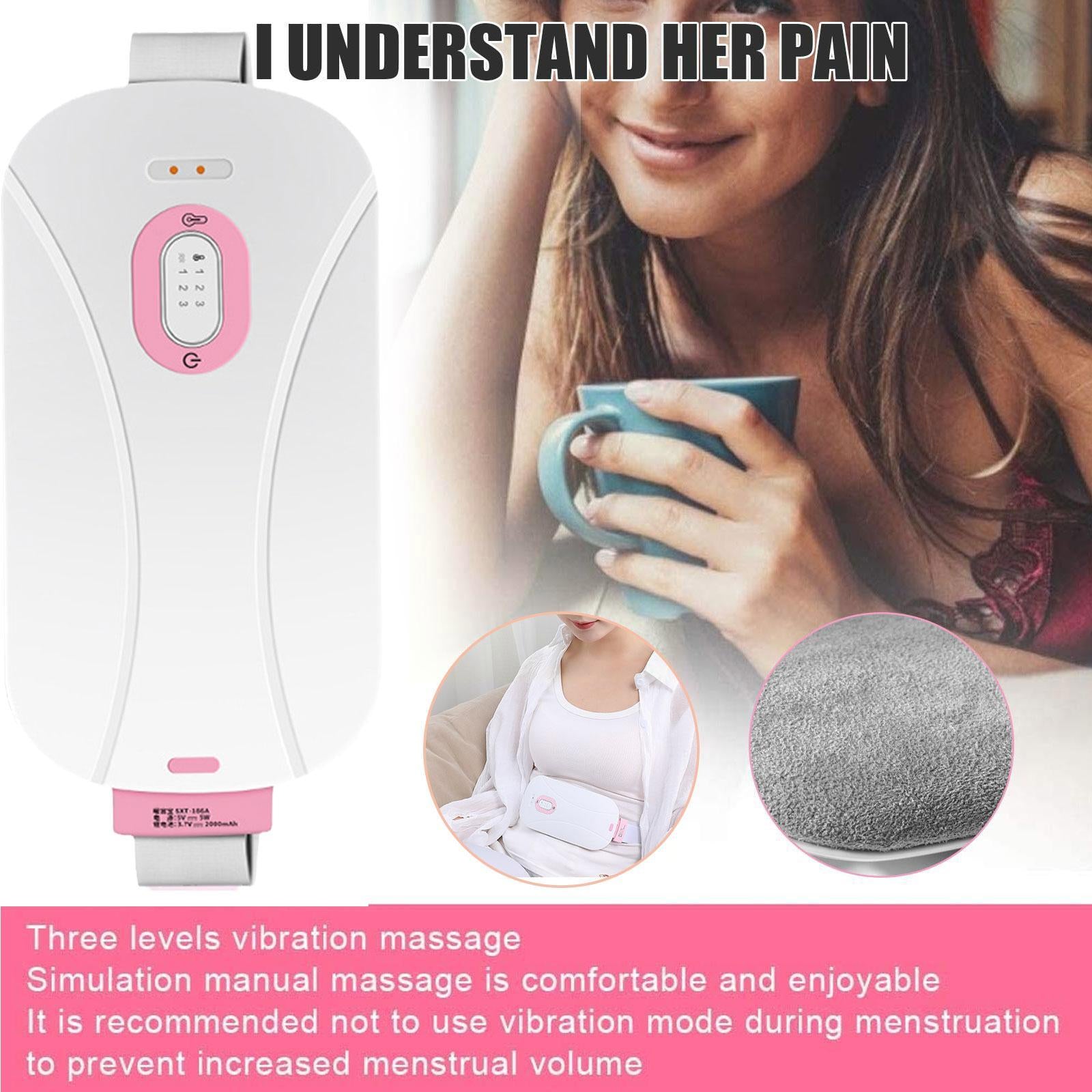 Coussin chauffant électrique portable sans fil pour menstruations.