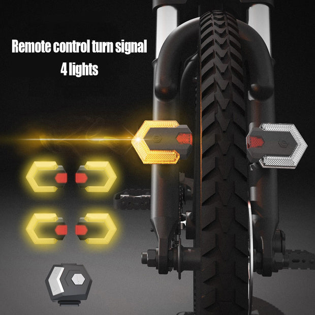 1 jeu de clignotants intelligents pour vélo