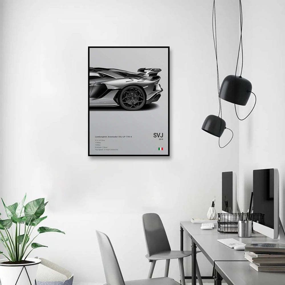 Toile murale représentant une voiture