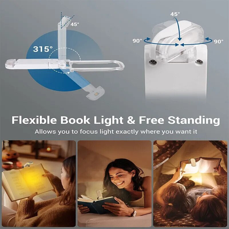 Mini lampe de lecture à  pince LED.