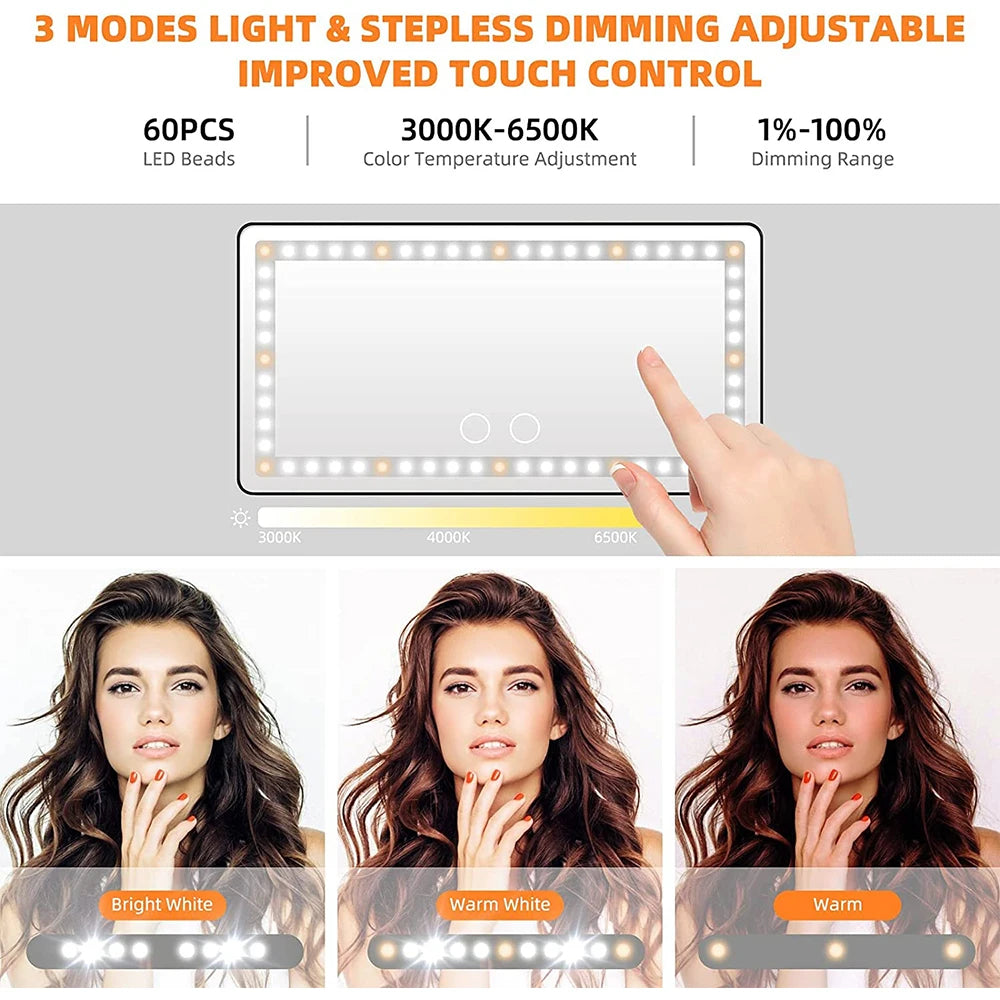 Miroir de maquillage de voiture