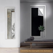 Stores occultants plissés auto-adhésifs.