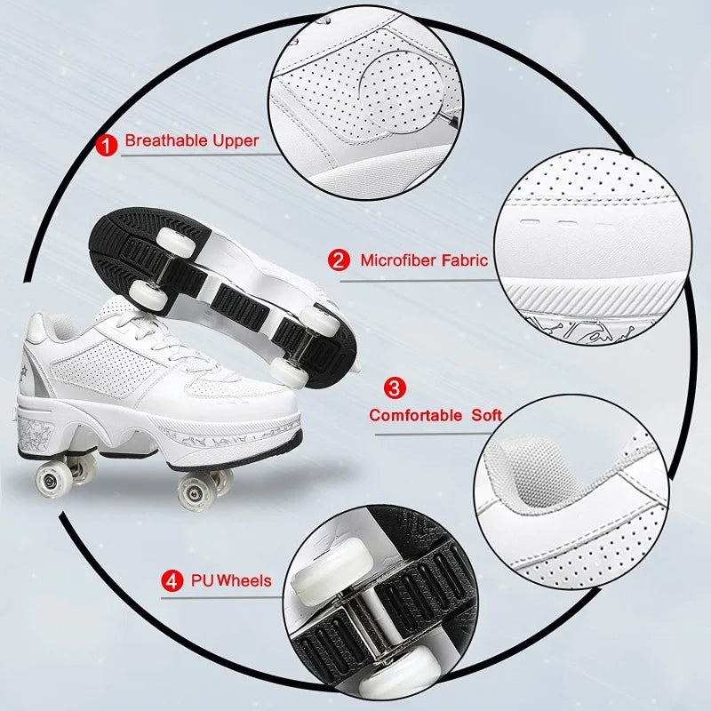 Chaussures à roulettes pour baskets