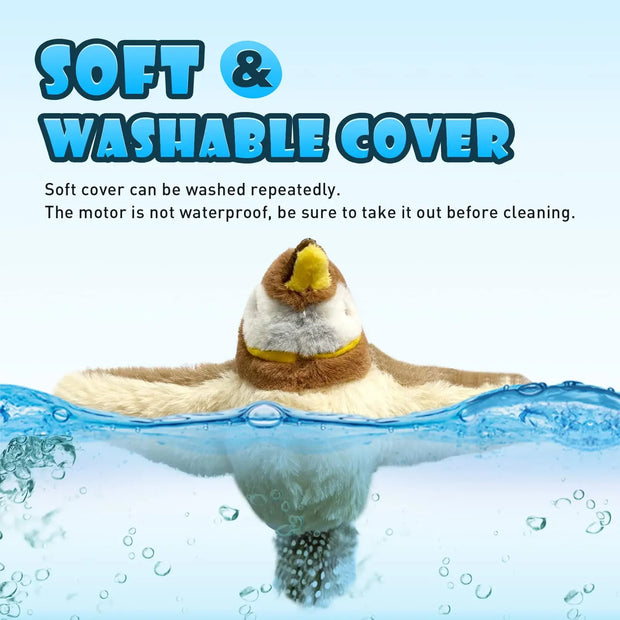 Jouet interactif pour chat en forme d'oiseau