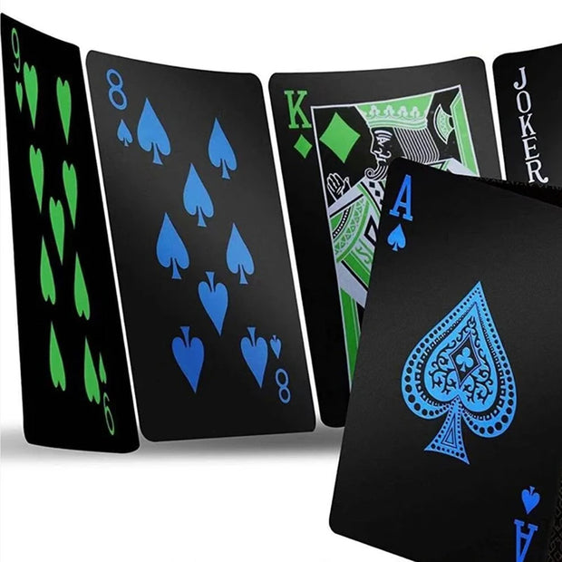 Jeu de cartes poker noir