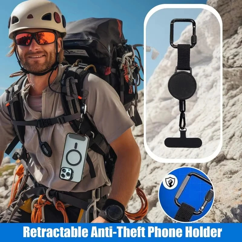 Sangle de téléphone rétractable antivol