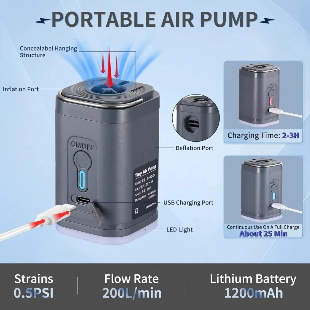 Mini pompe à air électrique