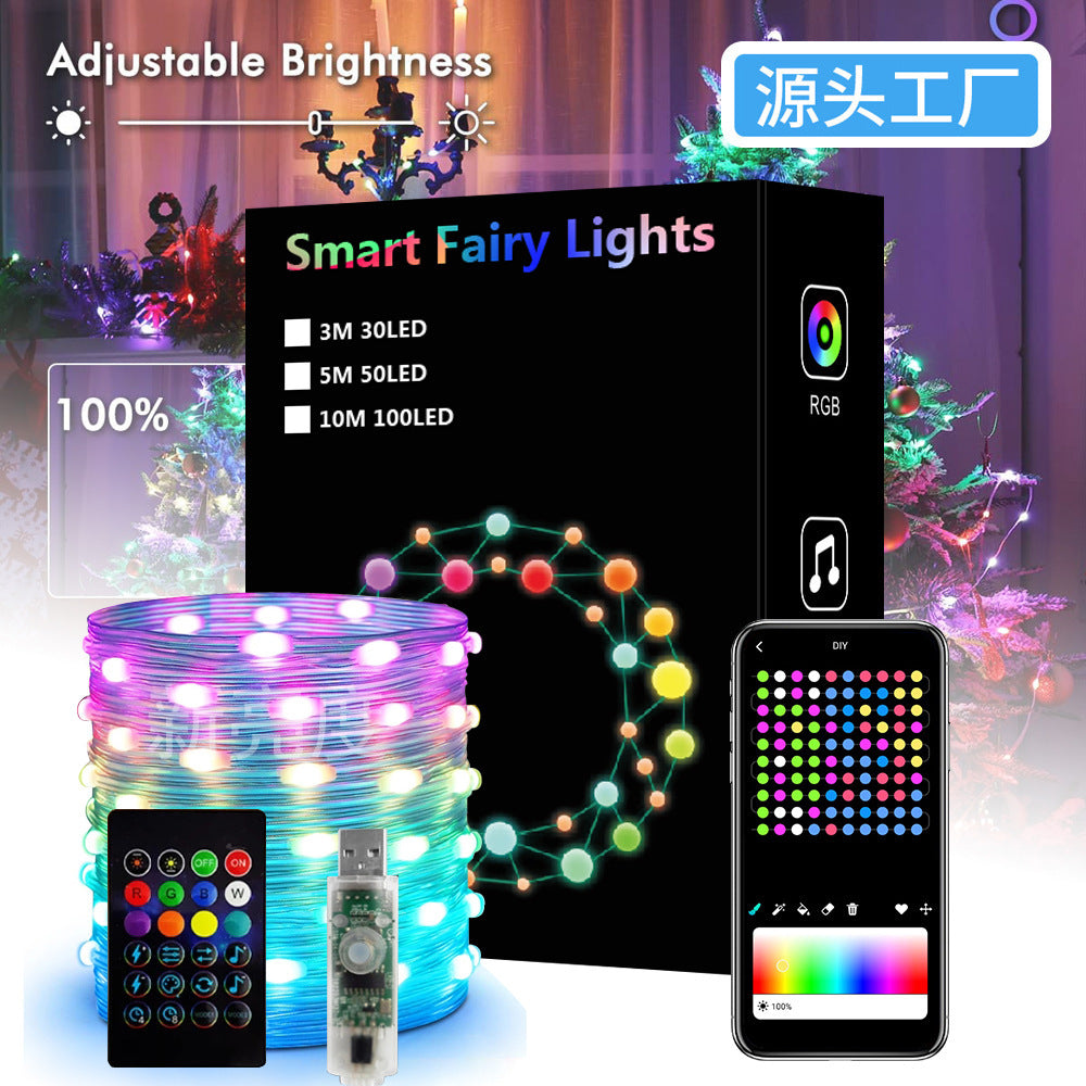 Lumières LED pour sapin de Noël à contrôle total
