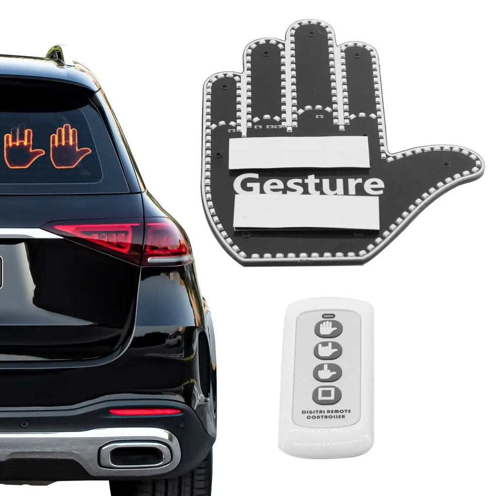 Geste de la main pour éclairage de voiture