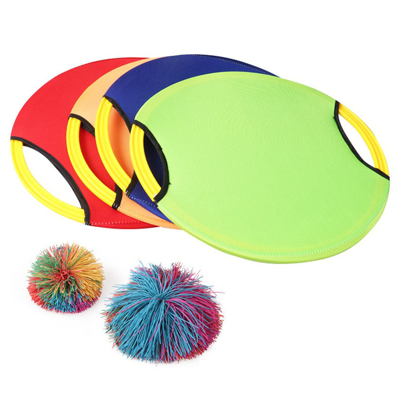Jeu de paddle-ball avec 2 disques rebondissants