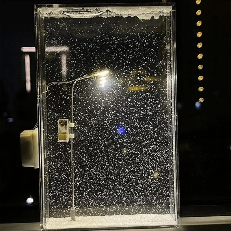 Lampe de nuit chute de neige