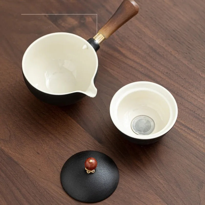 Théière rotative en céramique