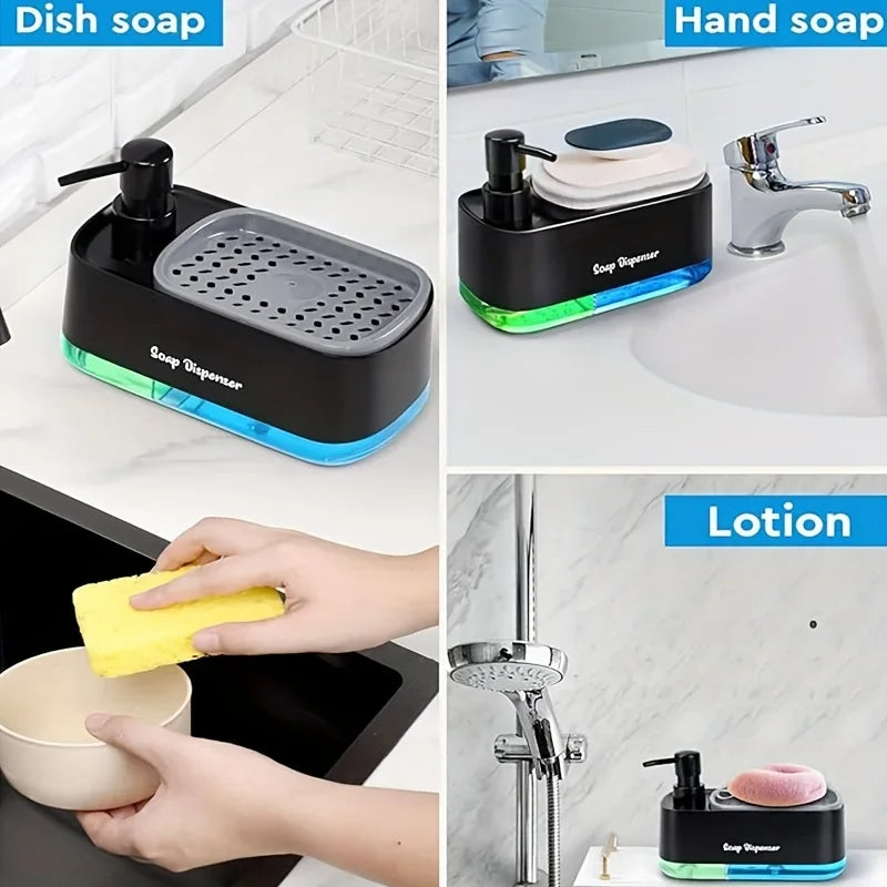 Ensemble de distributeur de savon double 3 en 1 3-in-1 Dual Soap Dispenser Set