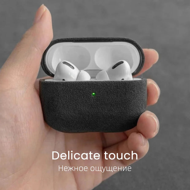 Étui en Alcantara pour AirPods Pro.