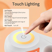 Corde de promenade lumineuse rétractable automatique pour chien