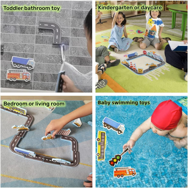 Jouet de bain pour bébé avec circulation, 23 pièces