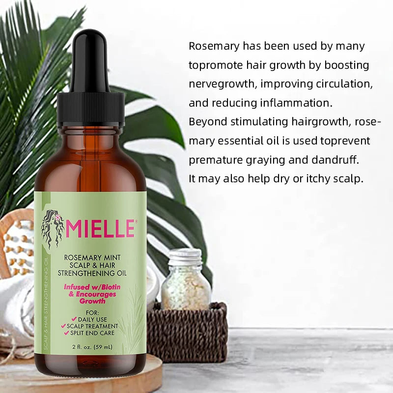 Huile essentielle de romarin pour la croissance des cheveux