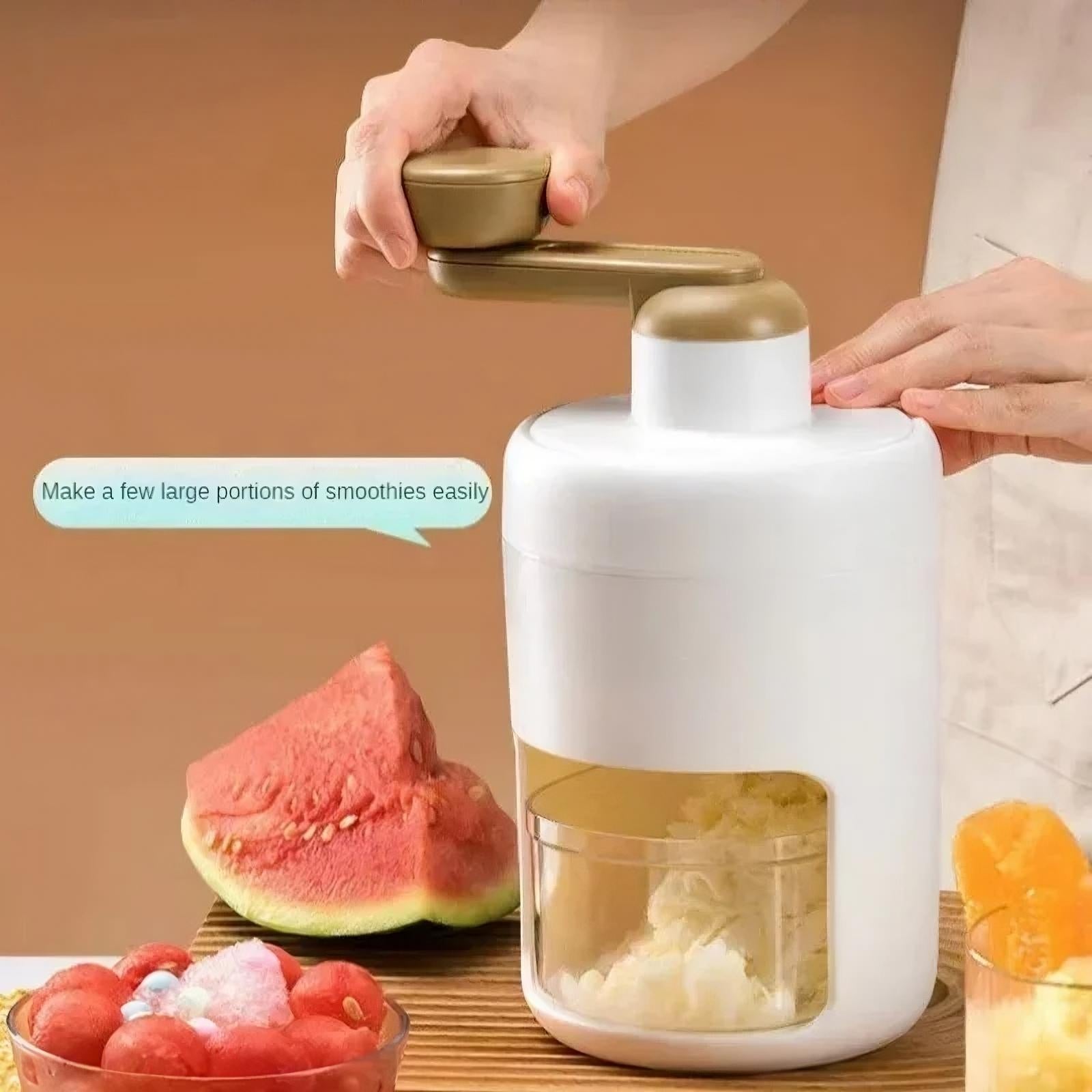 Machine à granité avec broyeur à glace.                                            Ice Crusher Slushie Maker