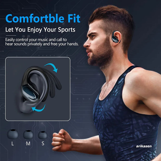 Écouteurs de sport sans fil Bluetooth 5.3