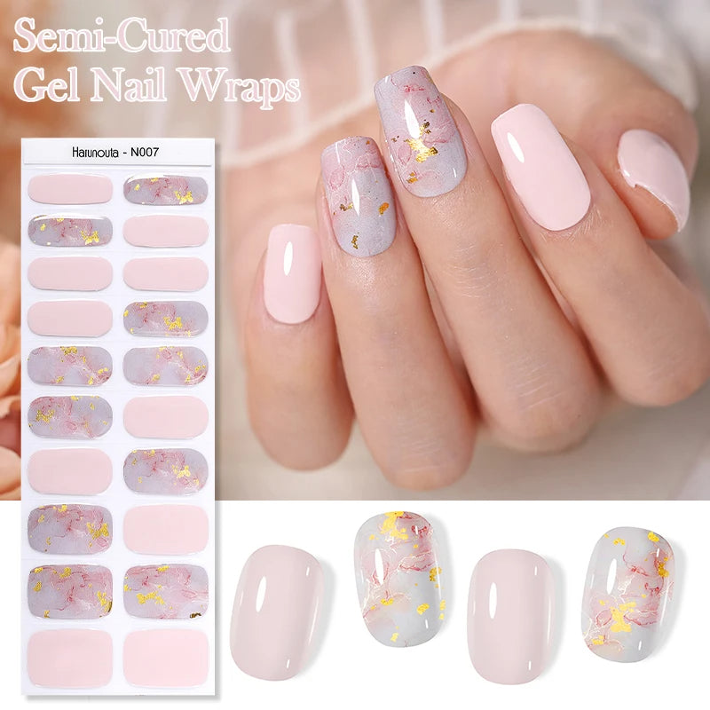 20 conseils pour un autocollant pour ongles en gel semi-durci dégradé French.