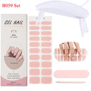 Kit de pose d'ongles en gel avec lampe UV