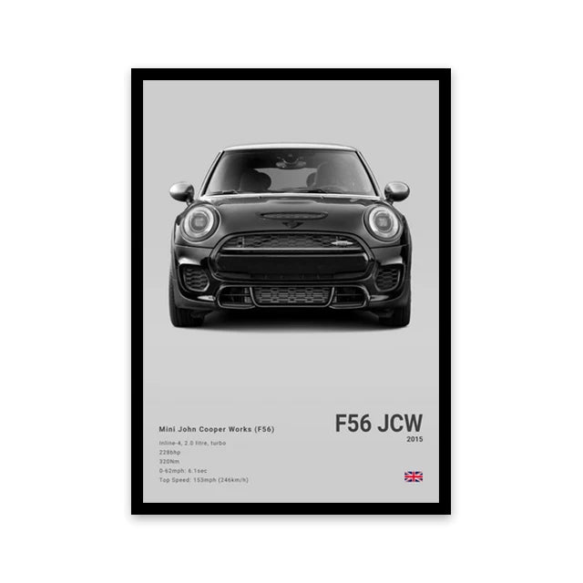 Toile murale représentant une voiture