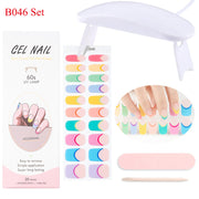 Kit de pose d'ongles en gel avec lampe UV