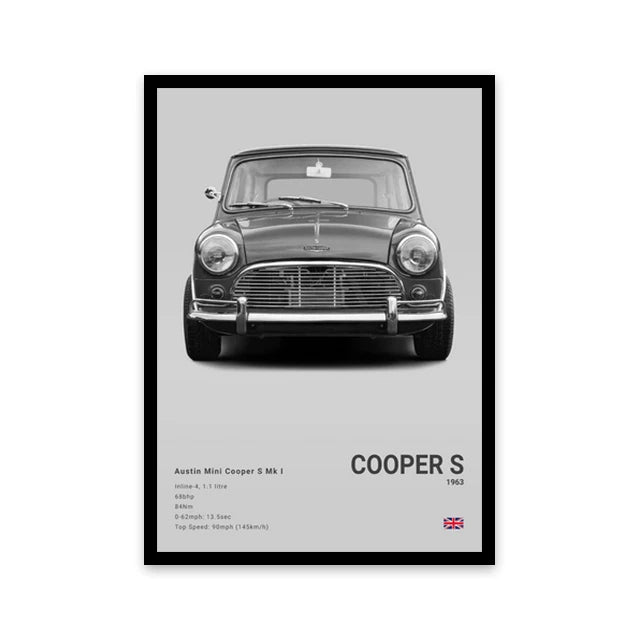 Toile murale représentant une voiture