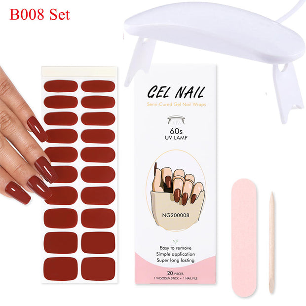 Kit de pose d'ongles en gel avec lampe UV