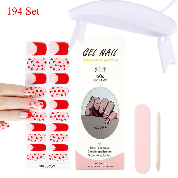 Kit de pose d'ongles en gel avec lampe UV