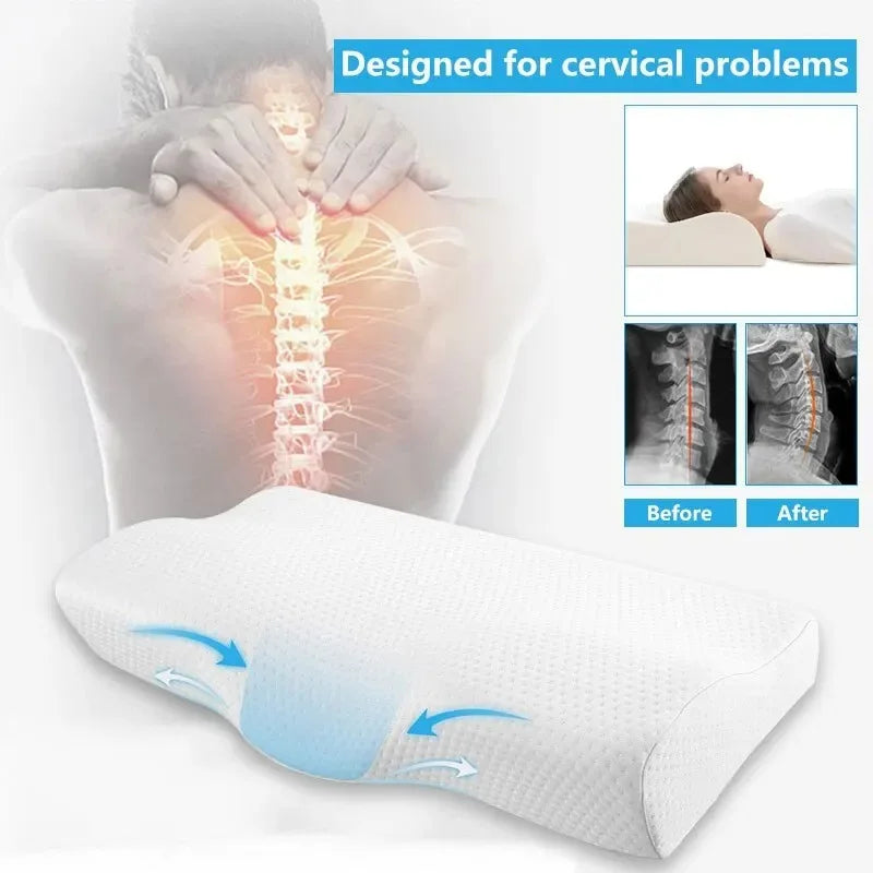 Oreiller cervical en mousse à mémoire de forme