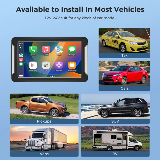 Système de jeu universel pour voiture de 7 pouces.