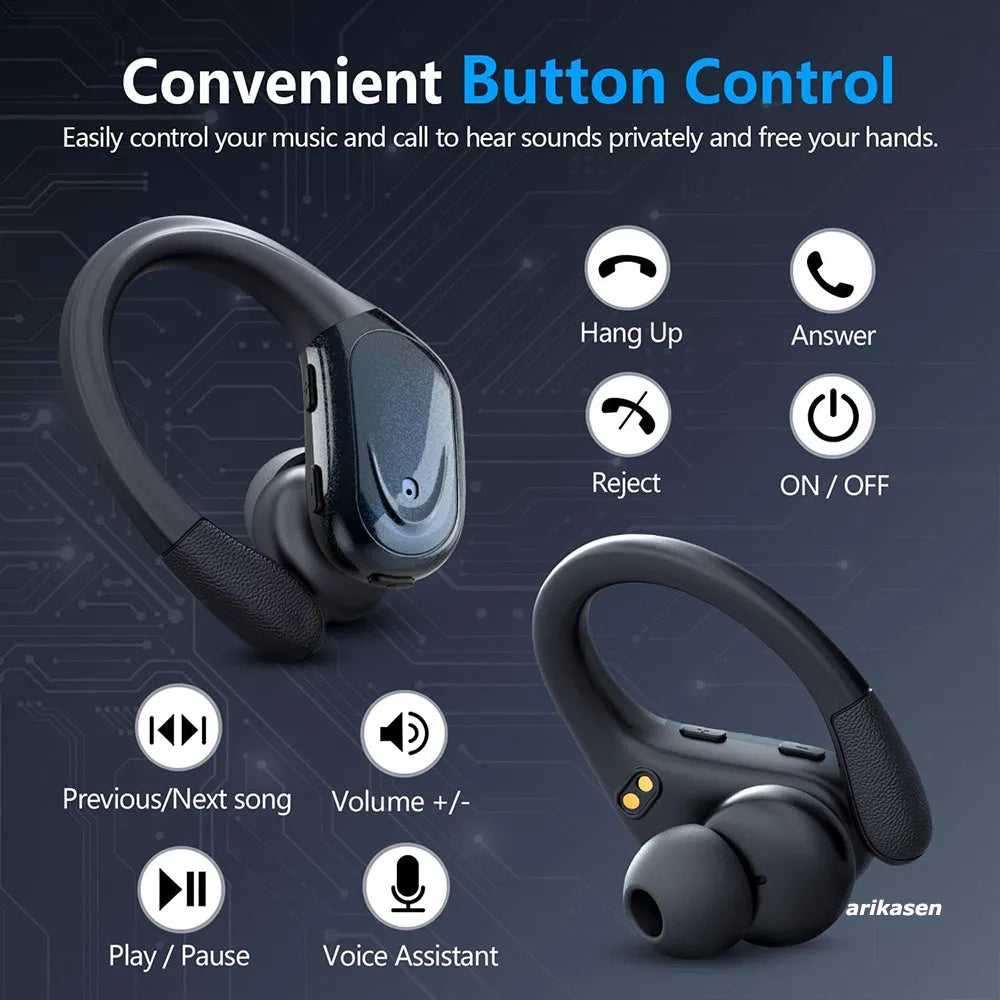 Écouteurs de sport sans fil Bluetooth 5.3