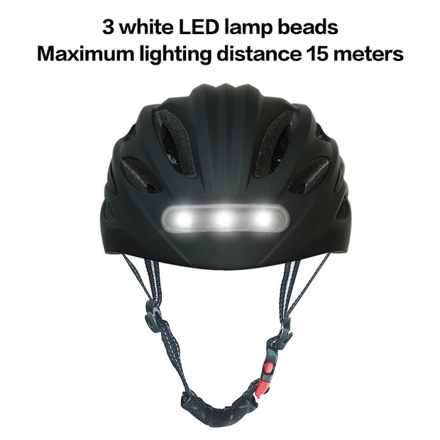 Lampe LED pour casque de vélo avec feu arrière LED