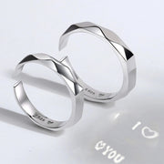 Bagues d'amoureux en argent sterling 925