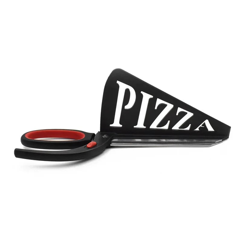 Ciseaux à pizza avec plateau de service.