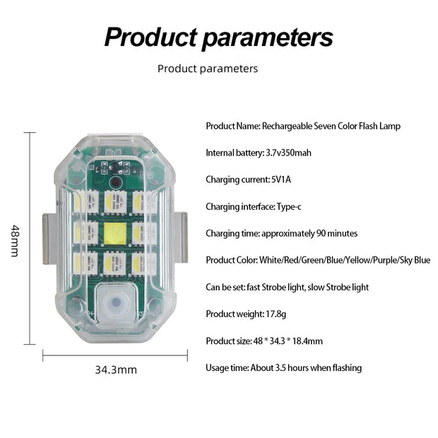 Feux stroboscopiques à LED pour voiture