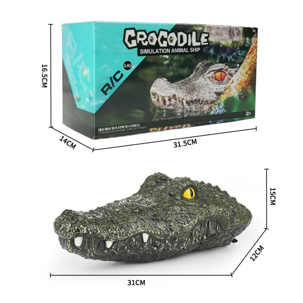 Bateau RC à tête de crocodile