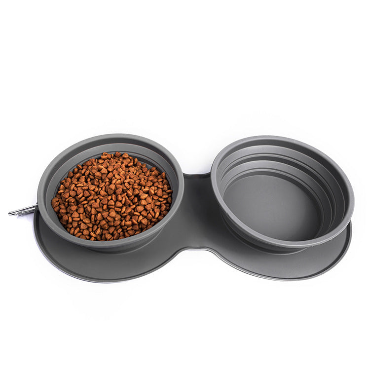 Gamelle pliable en silicone pour alimentation lente