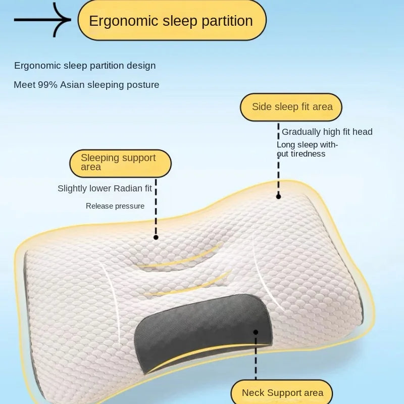 Oreiller cervical super ergonomique pour le sommeil.