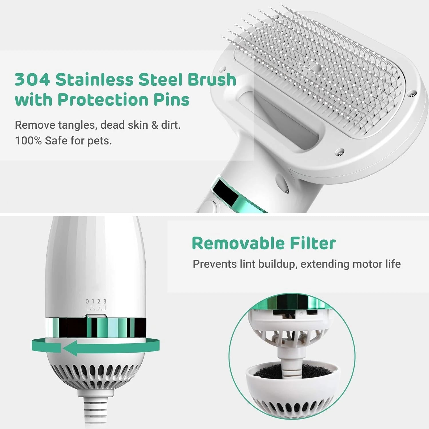 Brosse de séchage pour animaux de compagnie