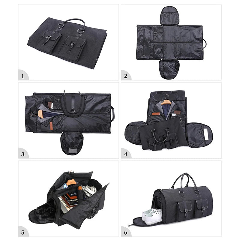 Sac à vêtements pliable multifonctionnel