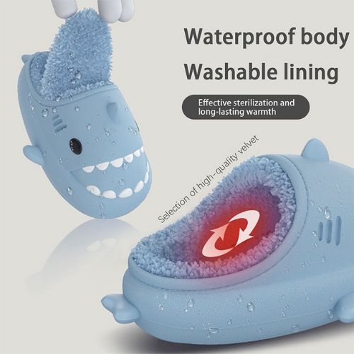 Pantoufles de requin pour l'hiver