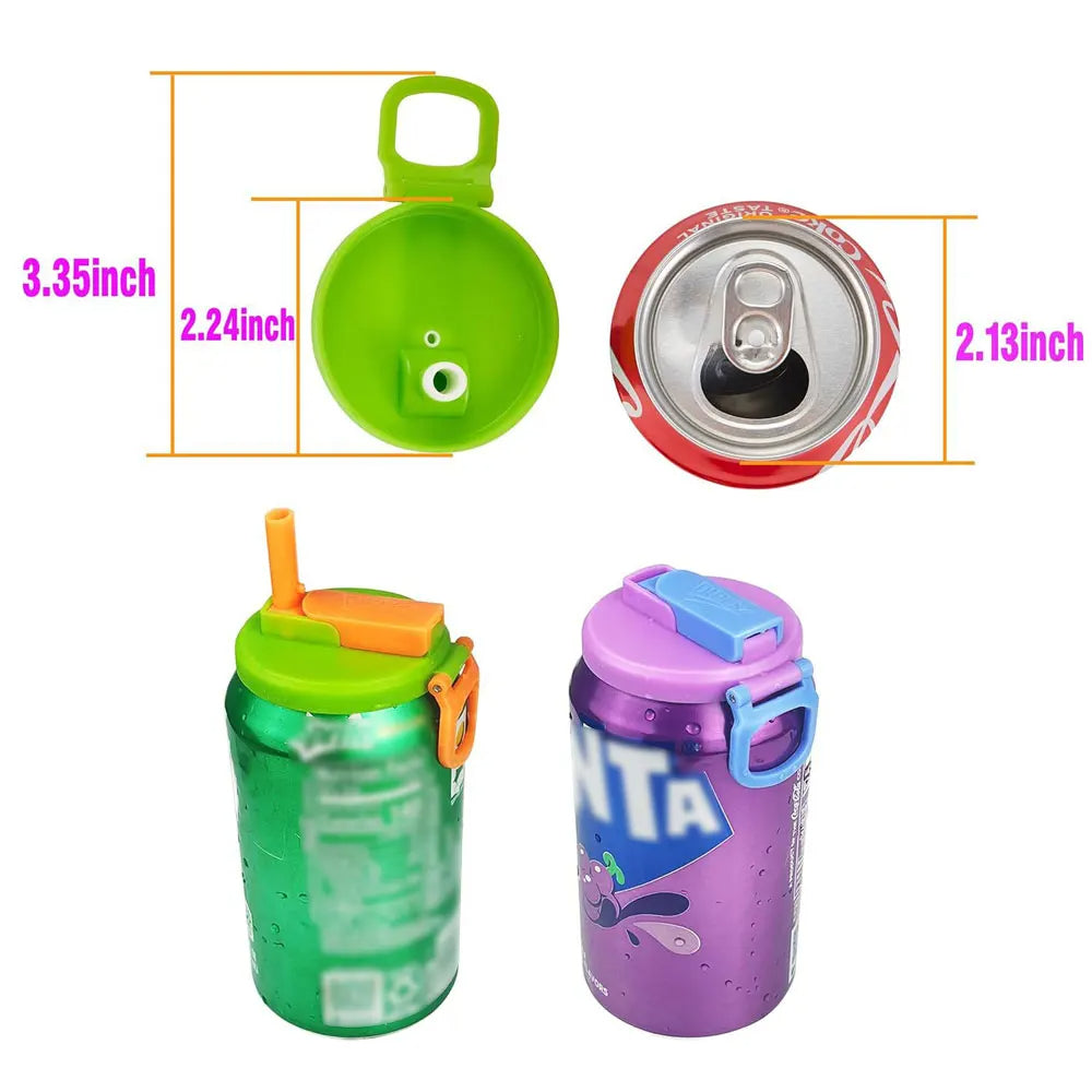Couvercle de soda  avec paille