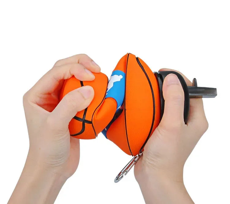 Bouteille de ballon de sport pliable.