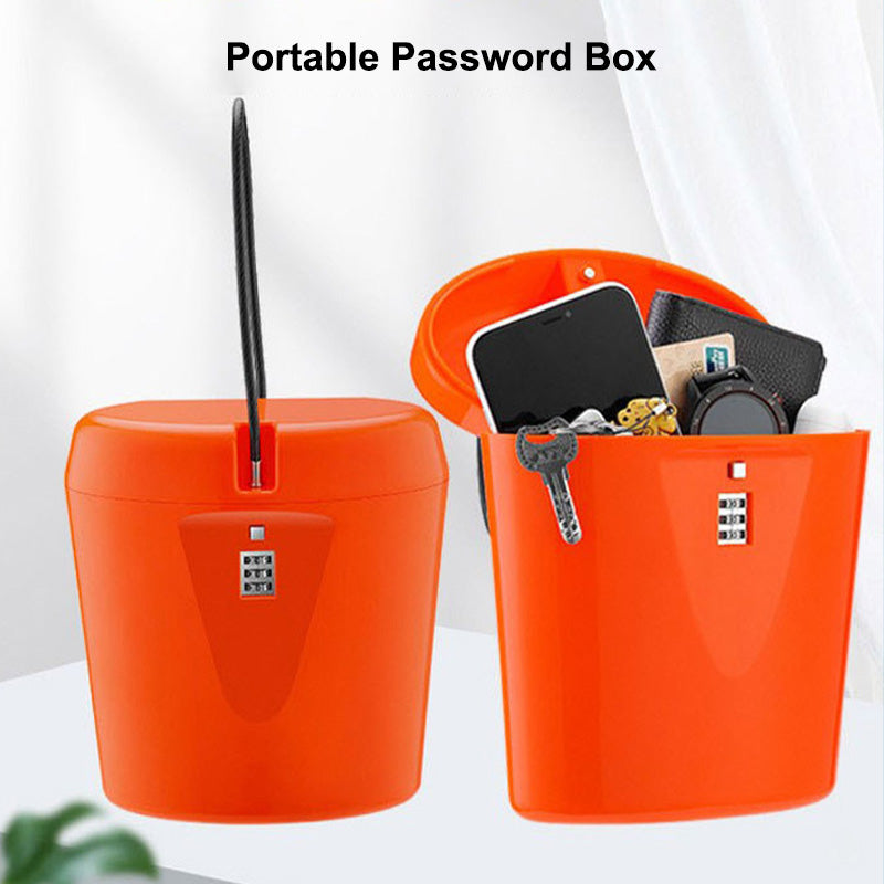 Coffre-fort portable 2 L avec serrure à combinaison à 3 chiffres