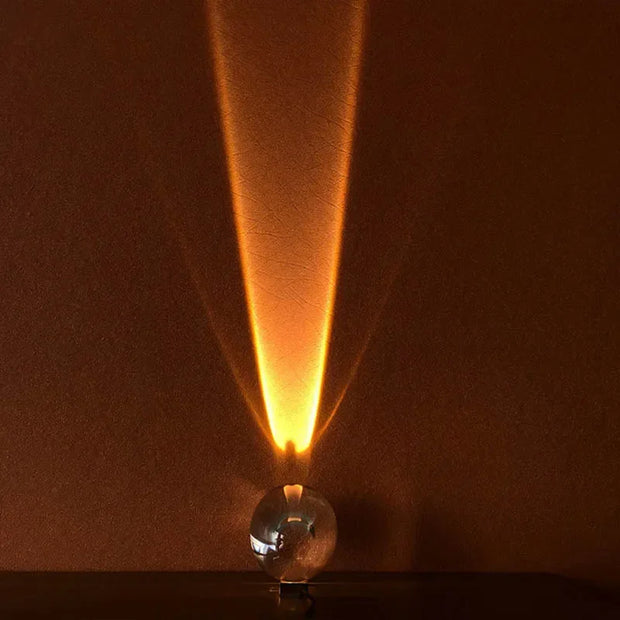 Lampe d'ambiance en cristal.