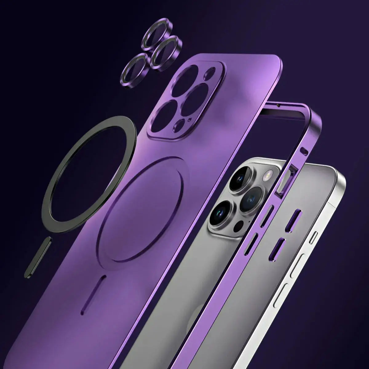 Coque intégrale en métal pour iPhone