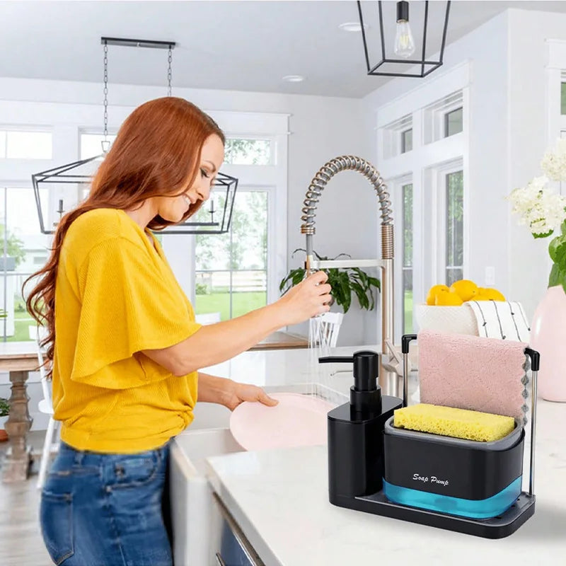 Ensemble distributeur de savon pour les mains et la vaisselle 5 en 1  5-in-1 Hand and Dish Soap Dispenser Set